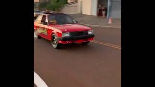 Chevette turbo Burnout 🏁 turboeaspirado turbobrasil chevette [upl. by Eilsehc]