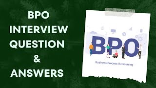 BPO Interview Questions and Answers bpo bpojob bpointerview [upl. by Tibbetts525]