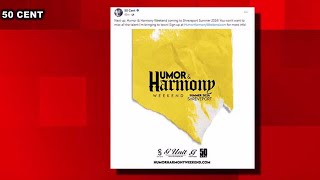 50 Cent announces Humor amp Harmony Weekend coming in summer 2024 [upl. by Adnesor]