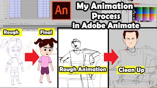 My 2D Animation Process in Adobe Animate  Explained in HIndi  English Subtitles [upl. by Smada]