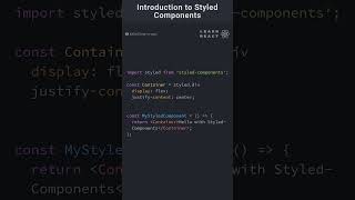 Introduction to Styled Components [upl. by Nivloc495]