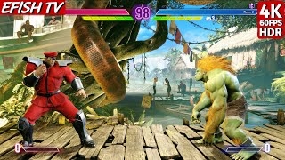 M Bison vs Blanka Hardest AI  Street Fighter 6 [upl. by Ahsitel718]