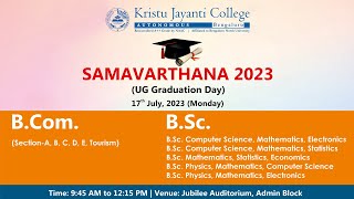 SAMAVARTHANA 2023 UG Graduation Day Session 1 [upl. by Baudin]