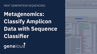 Metagenomics Using the Sequence Classifier in Geneious Prime [upl. by Anelis962]