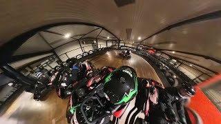 Go Karting Mayhem Wild Battles at Teamsport Sheffield 360° Video [upl. by Enomrej]