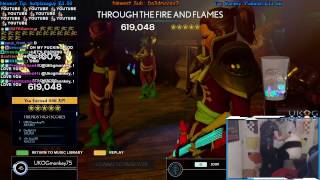 THROUGH THE FIRE AND FLAMES  100 FC  ROCK BAND 4  1ST EVER [upl. by Nnylcaj]