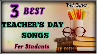 Best amp Popular Teachers day songs for Children and Students with lyrics  English Thank you Song [upl. by Yanel]