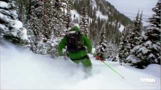 Skier shreds BLOWER POW [upl. by Kissiah]