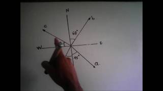 Calculo del Rumbo y Azimut  Topografía I Básico [upl. by Enak277]