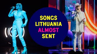 Eurovision Songs Lithuania Almost Sent 1999  2023  Second Places in Lithuanian National Finals [upl. by Aceber]