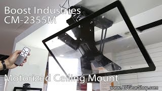 Boost Industries CM2355M Motorized Flip Down TV Ceiling Mount [upl. by Nawuq]