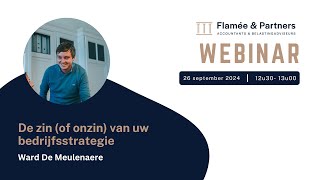 Webinar  de zin of onzin van uw bedrijfsstrategie [upl. by Adianes]