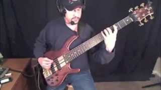 A Bass Lesson On Left Hand Muting When Using A Pick With Russ Rodgers [upl. by Einapets758]