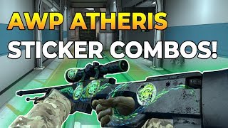 CSGO  AWP Atheris Sticker Combinations [upl. by Oiruam96]