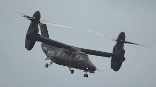 AgustaWestland AW609 flying Display at RNAS Yeovilton Air Day 2015 N609AG [upl. by Nnaeiram]