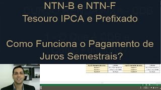 NTNB e NTNF Tesouro IPCA e Prefixado  Como Funciona o Pagamento de Juros Semestrais [upl. by Avehsile169]