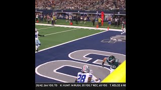 Trevon Diggs intercepts the Jalen Hurts pass vs Philadelphia Eagles [upl. by Pelaga676]