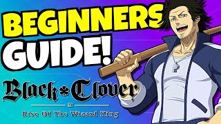 BEGINNERS GUIDE Black Clover Mobile [upl. by Norty389]