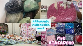 CHEGOU MUITA MERCADORIA  ARRUMANDO TUDO E MOSTREI O QUE COMPREI loja lojainfantil atacado [upl. by Gasparo73]