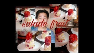 Salade fruit avec yaourt banane pomme et fraise [upl. by Utta318]