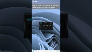 How to Enable or Disable the Predator Startup Sound in PredatorSense [upl. by Rimaj]