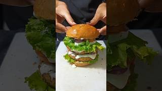 Crispy Cheeseburger Asmr Cooking shorts asmr [upl. by Erdnaxela]