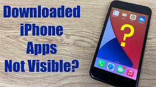 iPhone Downloaded App Not Showing On Home Screen [upl. by Ardnola639]