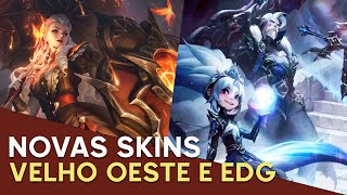 NOVAS SKINS VELHO OESTE E EDG EDWARD [upl. by Tteragram851]