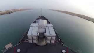 Marina Militare  time lapse passaggio di suez di nave Libeccio [upl. by Tawney]