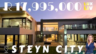 Inside a R17995000 ULTRA MODERN MASTERPIECE in Steyn City Luxury Home Tour [upl. by Anaxor562]