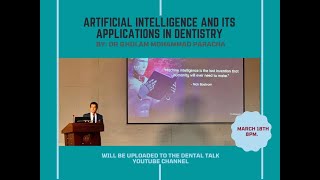 Artificial Intelligence and its Applications in Dentistry and Healthcare [upl. by Aihsirt]