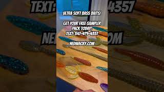 Free sampler pack of NedWacky ultra soft bass baits Text 3374194357 bassfishing creekfishing [upl. by Gonzalez]