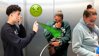 Fart Spray In The Elevator Prank [upl. by Wandy]