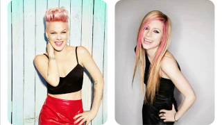 Pink amp Avril Lavigne mashup  quotWish You Were Less Than Perfectquot [upl. by Ylhsa280]