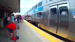 Metra 1510 Train Express Route 59 to Union Station Chicago IL [upl. by Nahtan725]