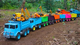 RC TRACTORS MEGA RC TRUCKS RC MACHINES COLLECTION EXCAVATOR LESU ET30H KABOLITE K350200 DIGGER [upl. by Aelaza]