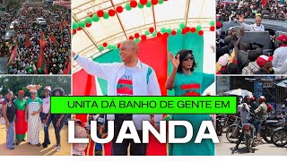 Adalberto Costa Júnior orgulhoso com o crescimento da UNITA nos 58 anos de existência Luanda aqueceu [upl. by Hterrag]