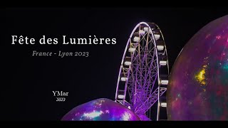 Fête des Lumières 2023 Lyon France  4K [upl. by Phi]