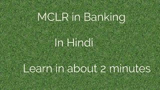 MCLR in Banking in Hindi  Only Audio [upl. by Alamaj]