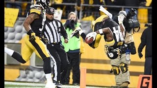 Antonio Brown Front Flips into the End Zone Sticks Landing PERFECTLY [upl. by Tirrell278]