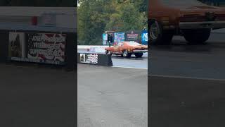 Big cubic inch DUSTER making a solid pass at NHRA div 1 finals dragcar dragracing horsepower [upl. by Ellemaj]