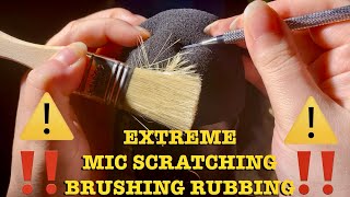 ASMR⚠️EXTREME FAST AGGRESSIVE MIC SCRATCHING BRUSHING RUBBING TAPPING amp MORE LOUD No talking [upl. by Loftis]