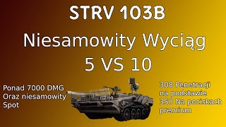 Strv103B Niesamowity wyciąg i bitwa Ponad 7000 DMG [upl. by Menides]