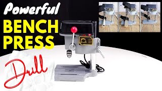 MINI DRILL PRESS STAND 340W  How to build a Drill Press Drill Guide Machine [upl. by Yekcin]