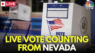 US Elections 2024 Results LIVE Vote Counting Begins In Nevada  Donald Trump vs Kamala Harris N18G [upl. by Mientao]