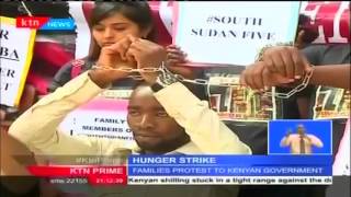 Family and friends of South Sudan 5 missing Kenyans stage demo at Nairobi foreign affairs office [upl. by Alyhs954]