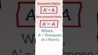 Symmetric Matrix and Skewsymmetric Matrix  Hermitian Matrix and SkewHermitian Matrix  Engineer [upl. by Berkeley]