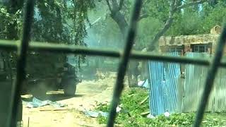 Live video of hizb militant sameer tiger at encounter site face to face [upl. by Carrel]