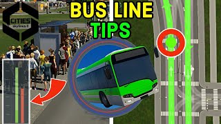 10 MUST KNOW BUS LINE TIPS  Cities Skylines 2 [upl. by Aihtnic]