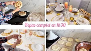 Des invités pour le dîner ✨ 1h30 pour tout préparer ✨ Recettes amp astuces [upl. by Jacob617]